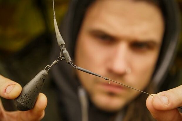 Korda - Leadcore Leaders Hybrid Lead Clip Gravel Brown - Korda