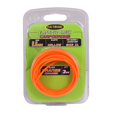 Fun Fishing - Holle elastiek Elastique creux / 3m - Fun Fishing