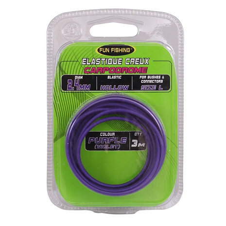 Fun Fishing - Holle elastiek Elastique creux / 3m - Fun Fishing