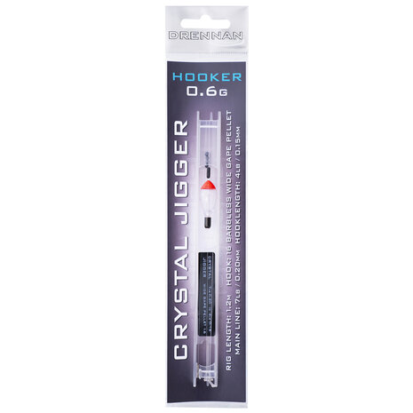 Drennan - Gemonteerde lijn Crystal Jigger Hooker Rigs - Drennan