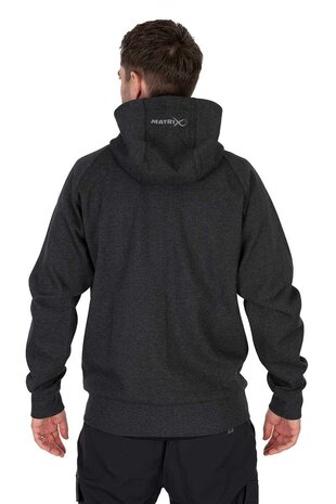 Matrix - Charcoal Marl Zip Hoody - Matrix