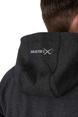 Matrix - Charcoal Marl Zip Hoody - Matrix