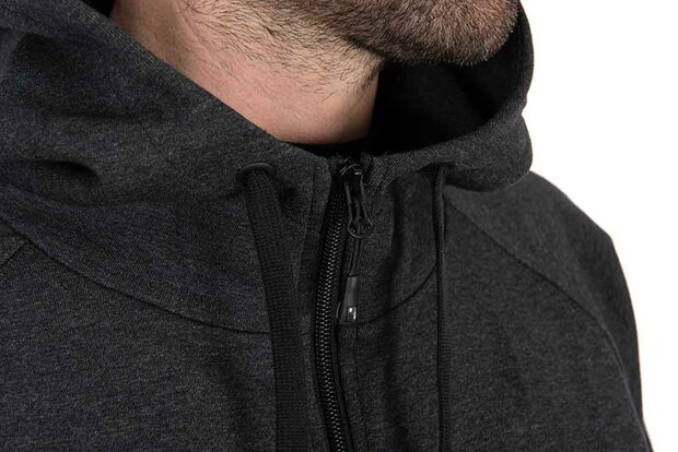 Matrix - Charcoal Marl Zip Hoody - Matrix