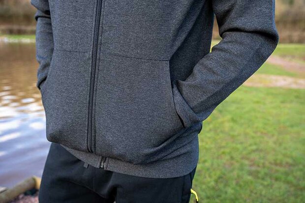 Matrix - Charcoal Marl Zip Hoody - Matrix