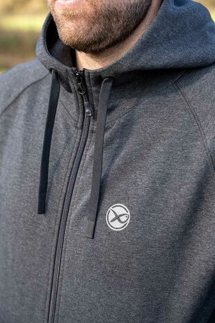 Matrix - Charcoal Marl Zip Hoody - Matrix
