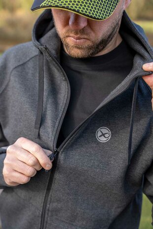 Matrix - Charcoal Marl Zip Hoody - Matrix