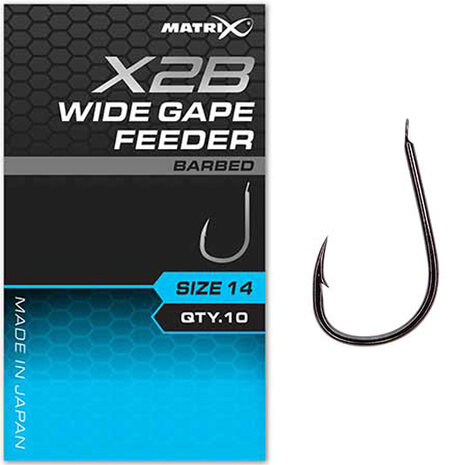 Matrix - Haken X2B Wide Gape Feeder Barbed - Matrix