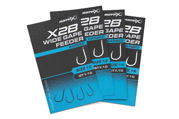 Matrix - Haken X2B Wide Gape Feeder Barbed - Matrix