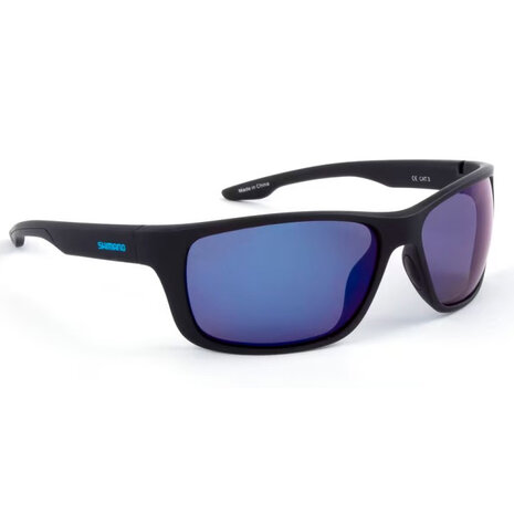 Shimano - Eyewear Matte Black &amp; Blue Mirror Sport - Shimano