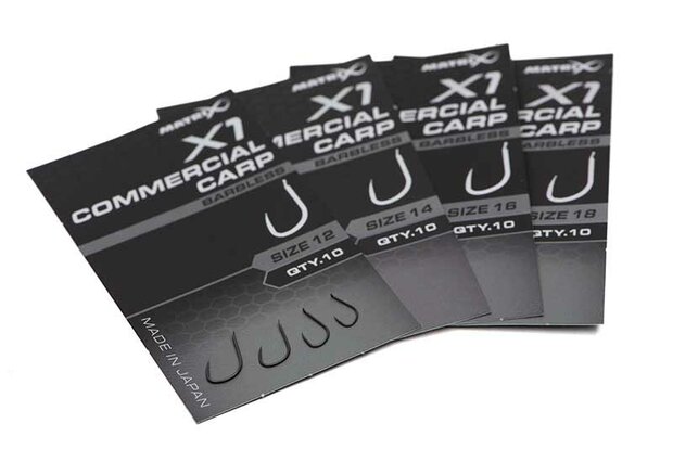 Matrix - Haken X1 Commercial Carp Barbless - Matrix