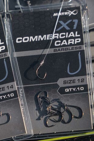 Matrix - Haken X1 Commercial Carp Barbless - Matrix