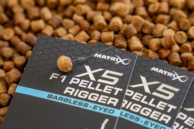 Matrix - Haken X5 F1 Pellet Rigger Barbless / Eyed - Matrix