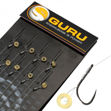 Guru - Onderlijn Super LWG Bait Band Rigs 6&quot; Barbless - 15cm - Guru