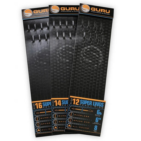 Guru - Onderlijn Super LWGS Pole Rigs 6&quot; Barbless - 15cm - Guru