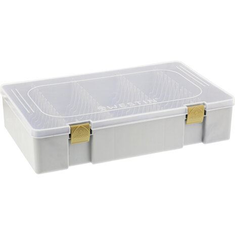 Westin - W3 Spinnerbait Storage Box Grey/Clear / 36&times;22.5&times;8cm - Westin