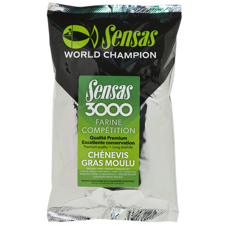 Sensas - 3000 Super Hennep Gemalen Vet / 550gr - Sensas