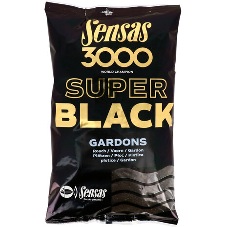 Sensas - 3000 Groundbait Super Black Voorn / 1kg - Sensas