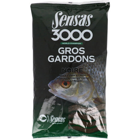 Sensas - 3000 Groundbait Grote Voorn Zwart / 1Kg - Sensas
