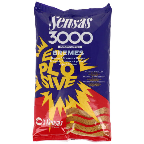 Sensas - 3000 Groundbait Explosief Brasem / 1Kg - Sensas