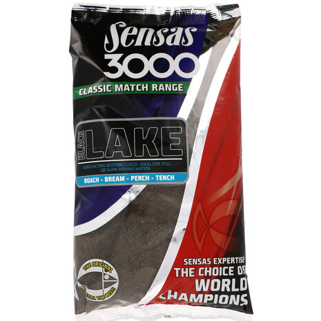 Sensas - 3000 Groundbait Lake Zwart / 1Kg - Sensas