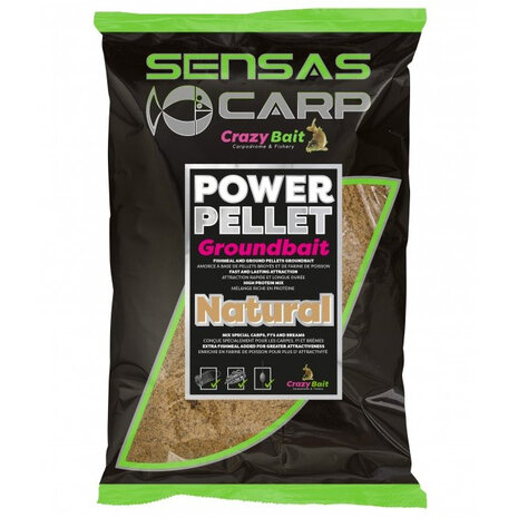 Sensas - UK Power Pellet Groundbait Natural / 2kg - Sensas