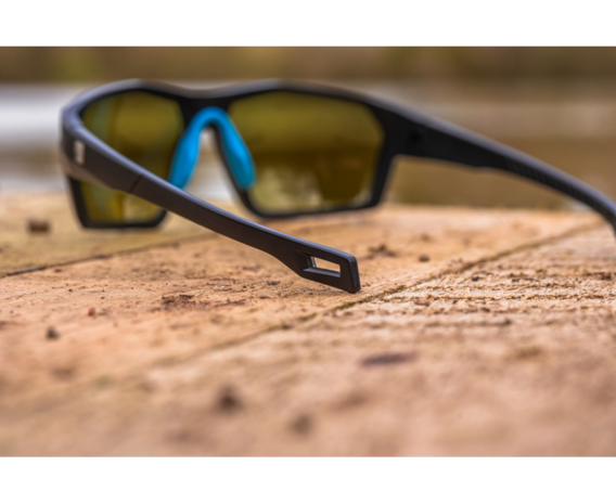 Preston - Absolute Wrap Sunglasses Amber Brown - Preston