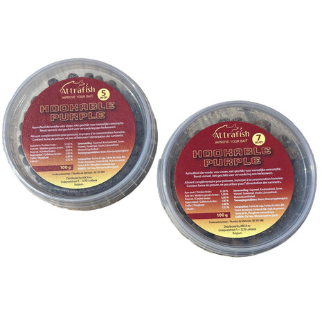 Attrafish - Soft Pellets Hookable Purples - Attrafish