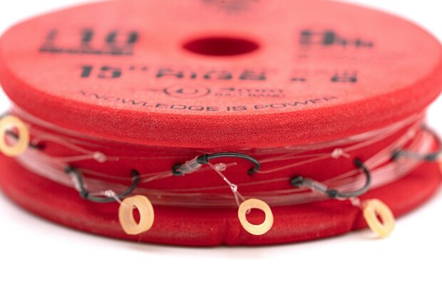 Guru - Onderlijn QM1 Bait Bands Hair Rigs 15&quot; Barbless / 38cm - Guru