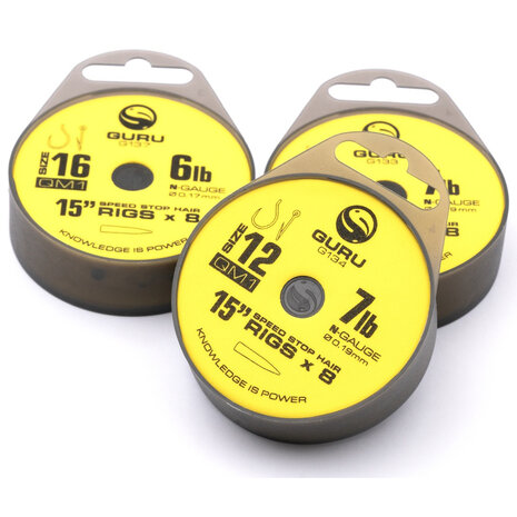 Guru - Onderlijn QM1 Speed Stop Rigs 15&quot; Barbless / 38cm - Guru