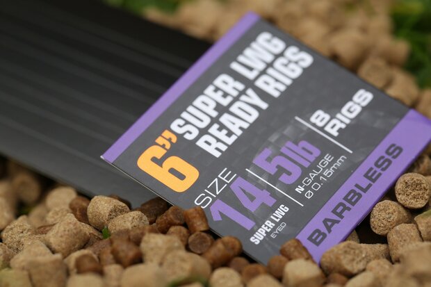 Guru - Onderlijn Super LWG Bait Band Rigs 6&quot; Barbless / 15cm - Guru