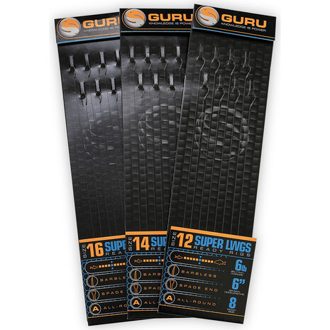 Guru - Onderlijn Super LWGS Pole Rigs 6&quot; Barbless / 15cm - Guru