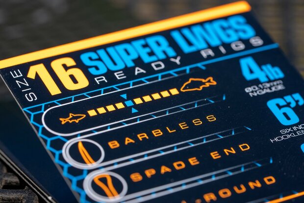 Guru - Onderlijn Super LWGS Pole Rigs 6&quot; Barbless / 15cm - Guru