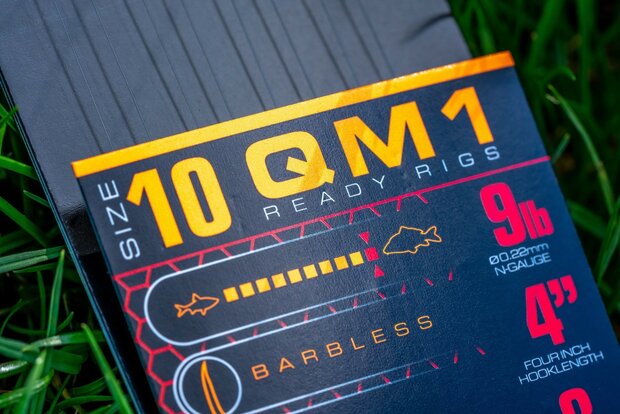 Guru - Onderlijn QM1 Bait Bands Hair Rigs 4&quot; Barbless / 10cm - Guru