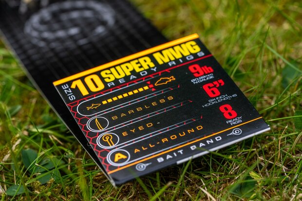 Guru - Onderlijn Super MWG Banded Ready Rigs 6&quot; Barbless / 15cm - Guru