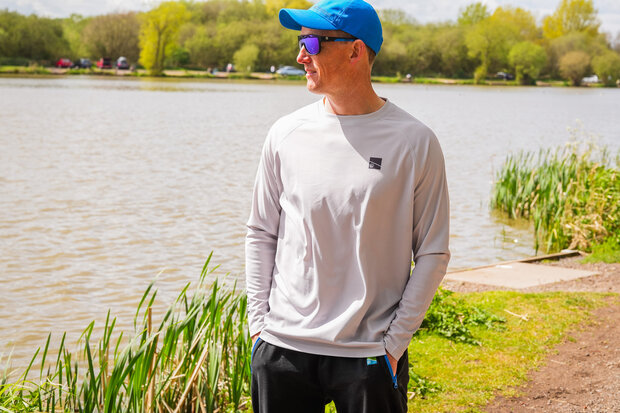 Preston - Grey Performance Sun Shirt UPF-40 - Preston