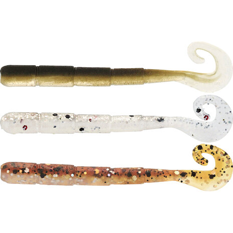 Westin - Ned Worm Curl Tail Clear Water Mix 23 / 5.0cm - Westin