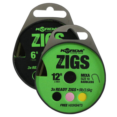 Korda - Rig Zigs Mixa Barbed Size 10 - Korda