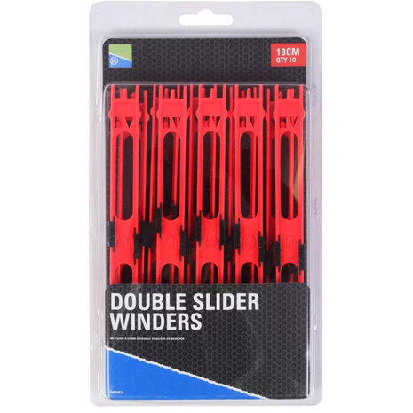 Preston - Double Slider Winders / 18cm Red - Preston
