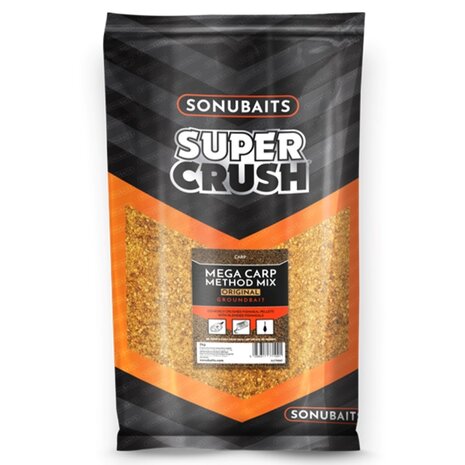 Sonubaits - Groundbait Super Crush Mega Carp Method Mix / 2kg - Sonubaits