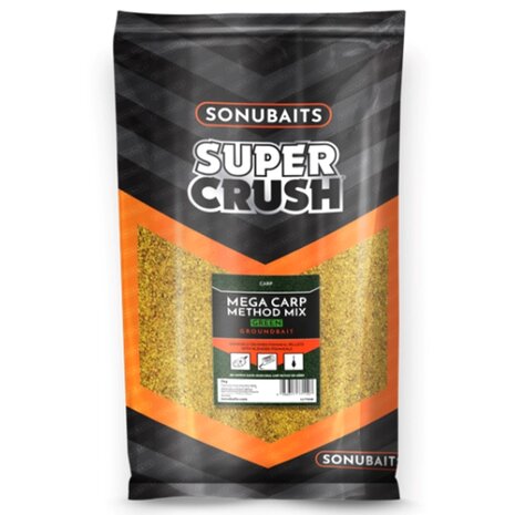 Sonubaits - Groundbait Super Crush Mega Carp Method Mix / 2kg - Sonubaits