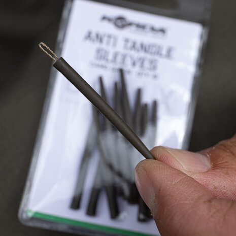 Korda - Basix Anti Tangle Sleeves / Camo Green - Korda