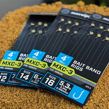 Matrix - Onderlijn MXC-3 / 10cm / 4&quot; Bait Band Rigs - Matrix