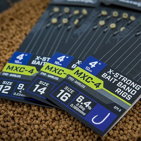 Matrix - Onderlijn MXC-4 / 10cm / 4&quot; X-Strong Bait Band Rigs - Matrix