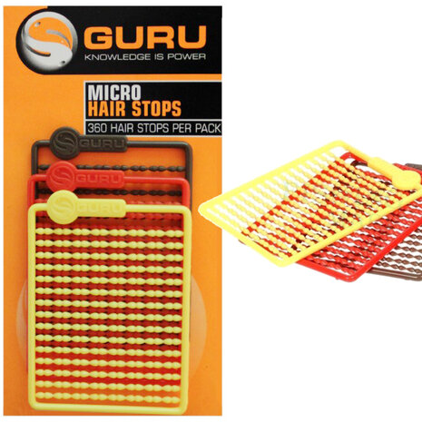 Guru - Micro Hair Stops / Red, Brown, Yellow - Guru