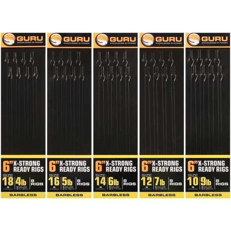 Guru - Onderlijn Super XS Pole Rig 6&#039;&#039; Barbless / 15cm - Guru