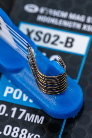 Preston - Onderlijn XS02-B Hooklengths Barbless / 15cm - Preston