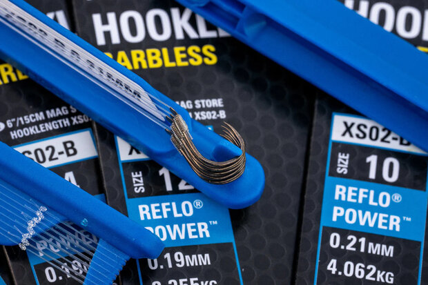 Preston - Onderlijn XS02-B Hooklengths Barbless / 15cm - Preston