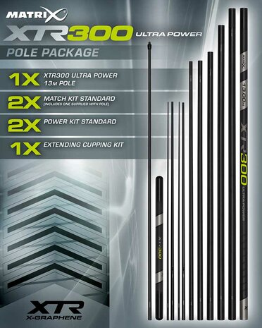 Matrix - Vaste hengel XTR300 Ultra Power Package / 13,00m - Matrix