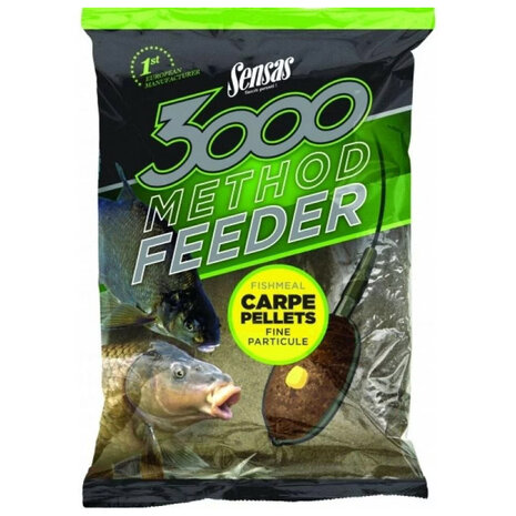 Sensas - 3000 Groundbait Method Feeder Fishmeal Carp / 1kg - Sensas