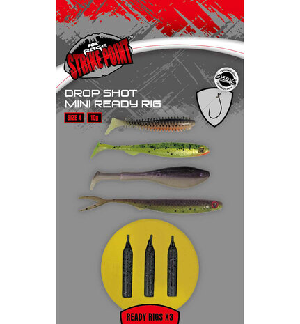 Fox Rage - Drop Shot Mini Ready Rig Kit - Size 4 / 10.0gr - Fox Rage